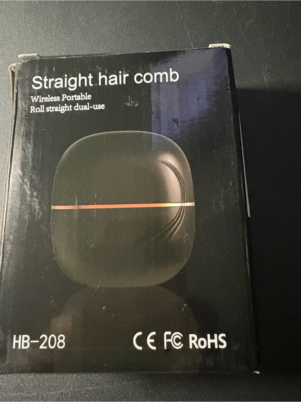 Wireless Portable Straight Hair Comb Pink